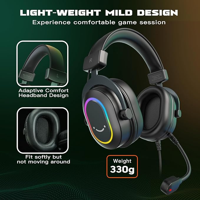 FIFINE Gaming Headset for PC-Wired Headphones - Image 8