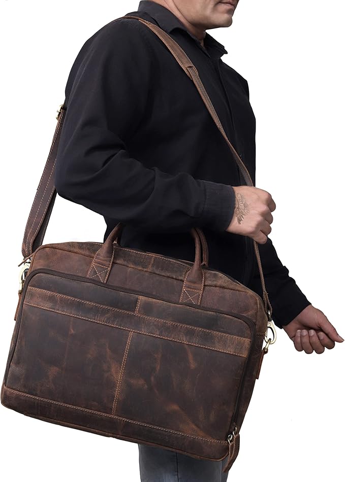 VC VINTAGE COUTURE Leather briefcase bag - Image 8