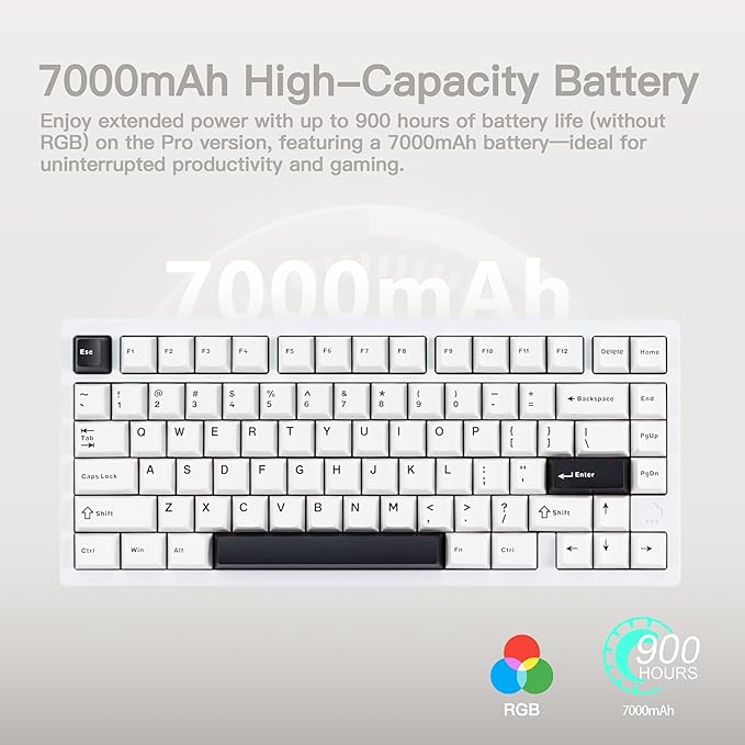 KEEBMONKEY WOBKEY Rainy 75 CNC Aluminum HMX/JWK/Cocoa Switches Triple-Mode - Image 3