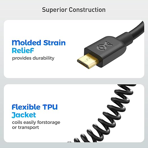 Cable Matters 2-Pack Coiled USB Cable 2-4 Feet - Image 5
