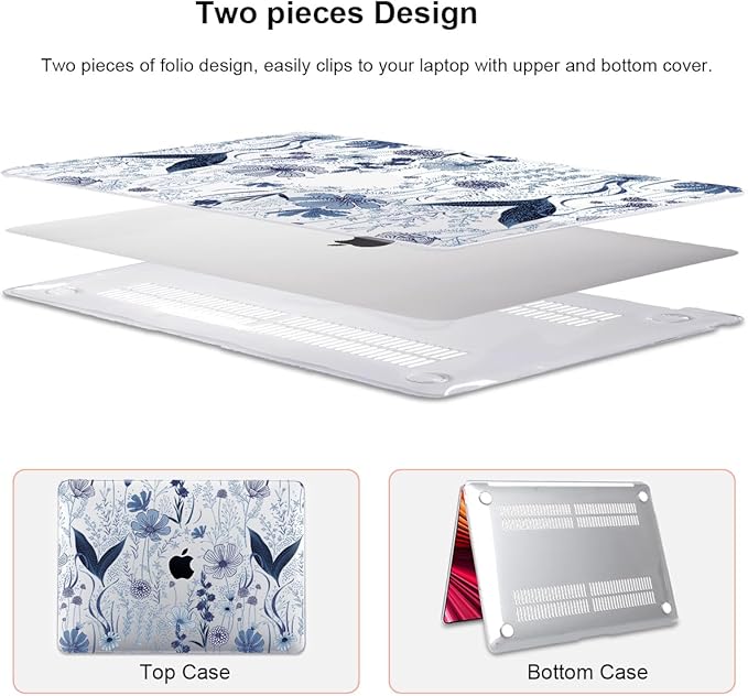Compatible with 2018 2019 2020 2021 MacBook Air 13 inch Case M1 A2337 A2179 - Image 4