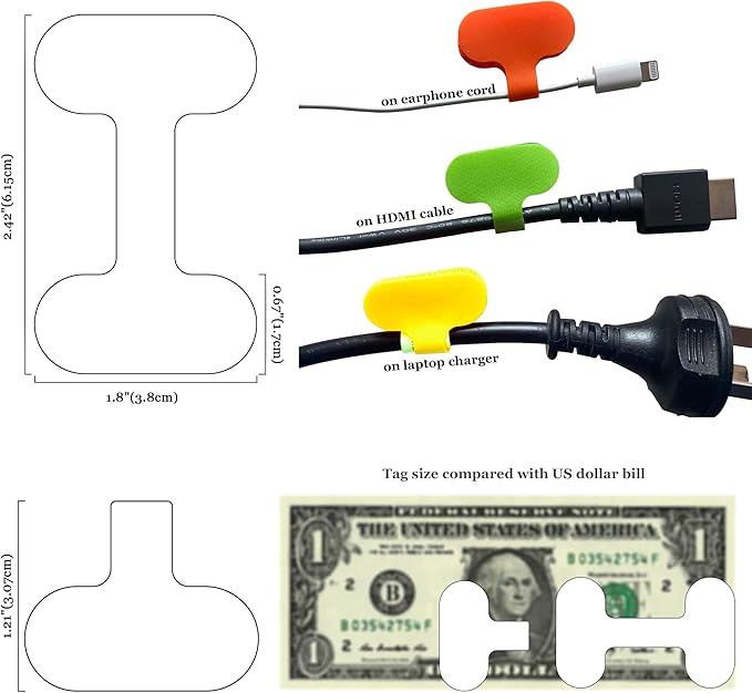 Mr-Label – Write on Cable Labels– Upgraded Clearer Writing Cord Tags- Cable Ties - Image 2