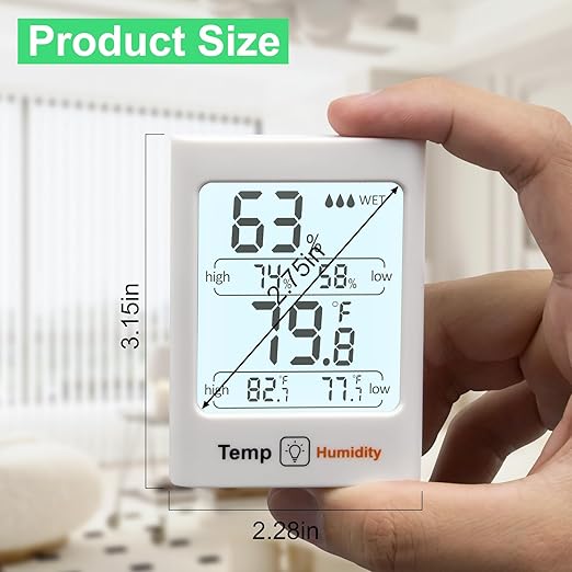 SZHLUX Digital Hygrometer & Thermometer - Image 2