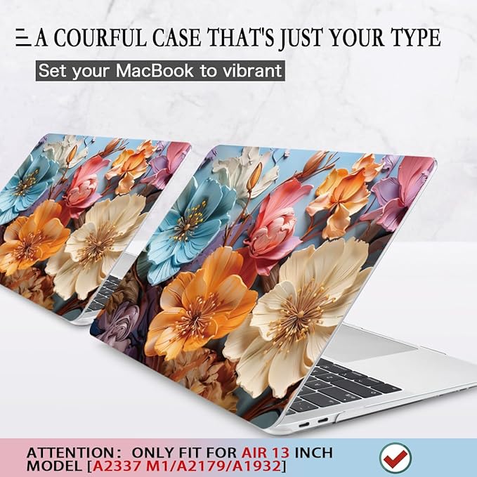 CISSOOK Compatible with MacBook Air 13 inch Case 2021 2020-2018 Release M1 - Image 3