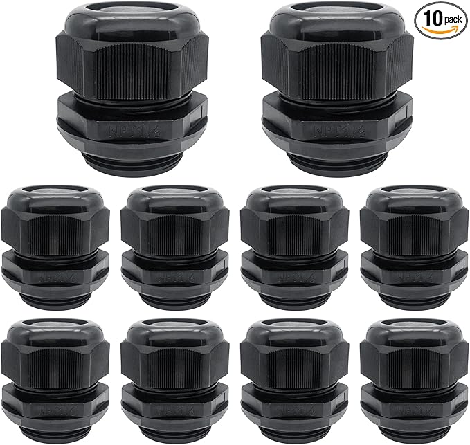 Cable Glands-PENGLIN 1-1/2" NPT Nylon Cable Connector, Strain Relief Cord by PENGLIN