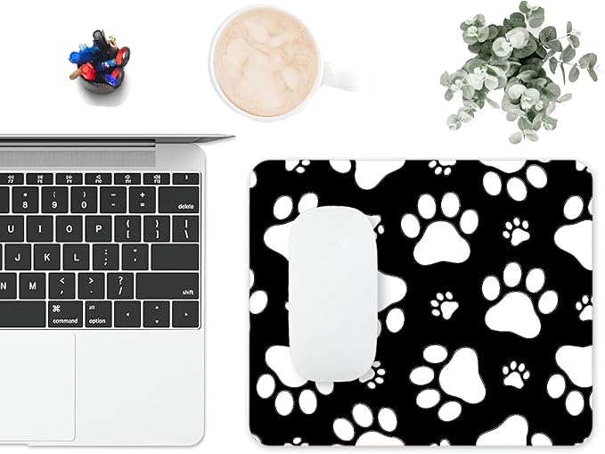Mouse Pad, Cute White Dog Paw Mouse Pads - Image 6