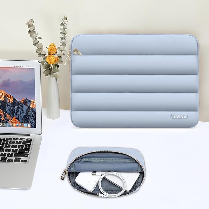 MOSISO 14 inch Laptop Case, 14 inch Puffy Laptop Sleeve Compatible - Image 5