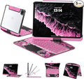Transparent Case with Keyboard for iPad 9th 10.2 Inch, with 7-Color Backlit by Tiaota