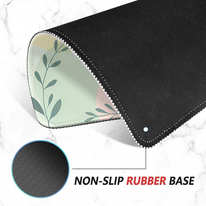 ITNRSIIET Mouse Pad Non-Slip Rubber Base Smooth Surface Stitched Edges - Image 4