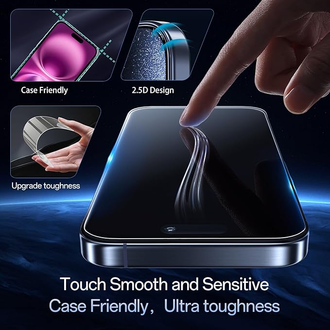 Screen Protector for iPhone 16 Plus&15 Plus, 3RD Colorless Anti-Blue Light - Image 6
