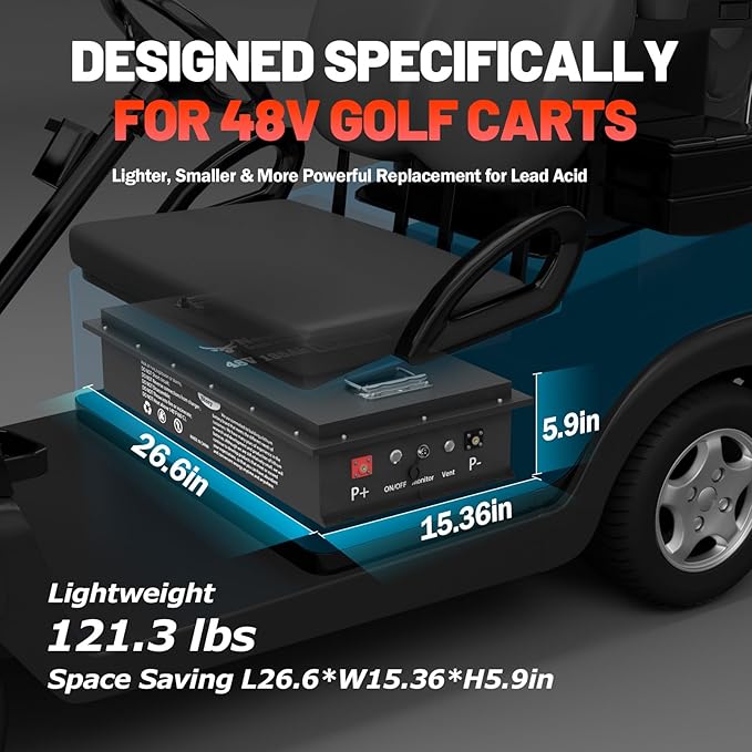 48V 135Ah Golf Cart Lithium LiFePO4 Battery - Image 2