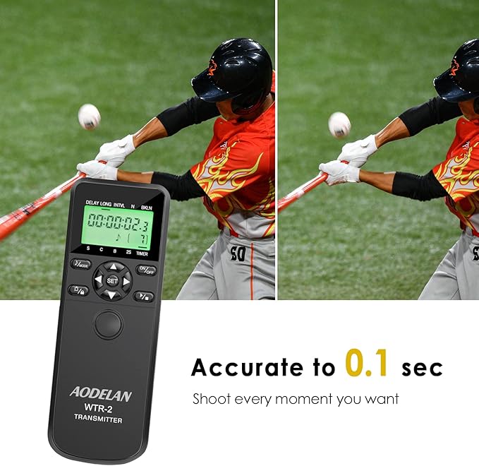 AODELAN Wireless Remote Control Shutter Release Timer intervalometer - Image 6
