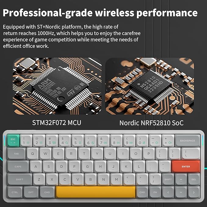 nuphy Air60 V2 Portable Wireless Keyboard 60% Low Profile Mechanical Keyboard - Image 6