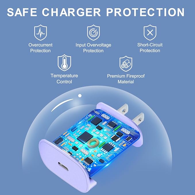 Phone 16 15 Charger, 30W USB C Fast Charger Block & 10FT Long C to C Fast - Image 4