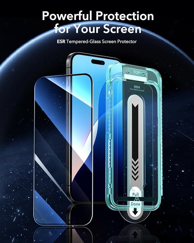 ESR 3 Pack for iPhone 16 Plus/iPhone 15 Plus Screen Protector, Full Coverage - Image 2