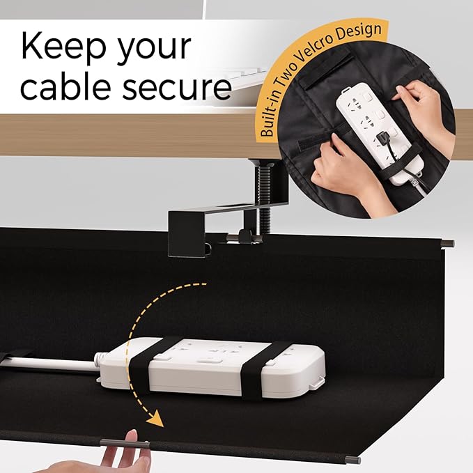Under Desk Cable Management Tray 15.7" - Image 4