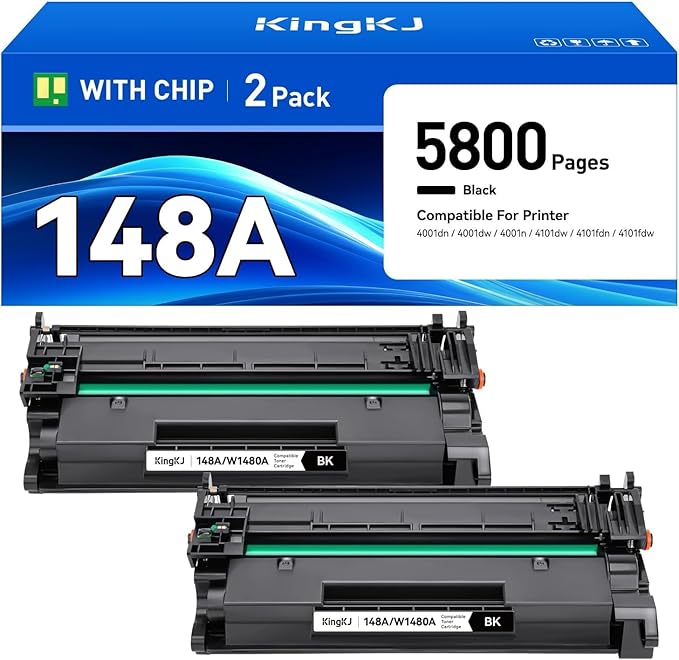 148A Black Toner Cartridge by KingKJInkToner