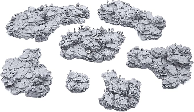 EnderToys Shroom Grotto Floors by Printable Scenery, 3D Printed Tabletop RPG by EnderToys