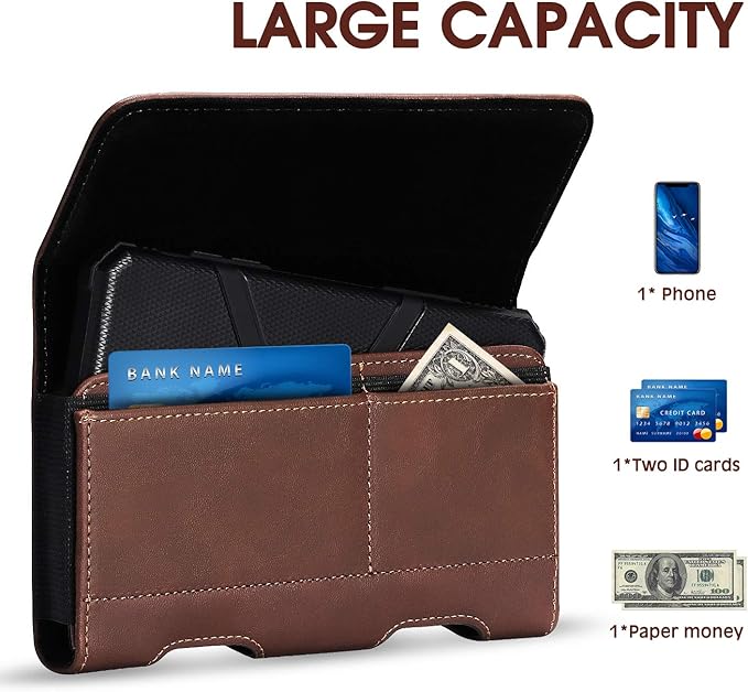 BECPLT for iPhone 13 Mini iPhone 12 Mini SE 2020 Holster Case, Leather Holster - Image 2