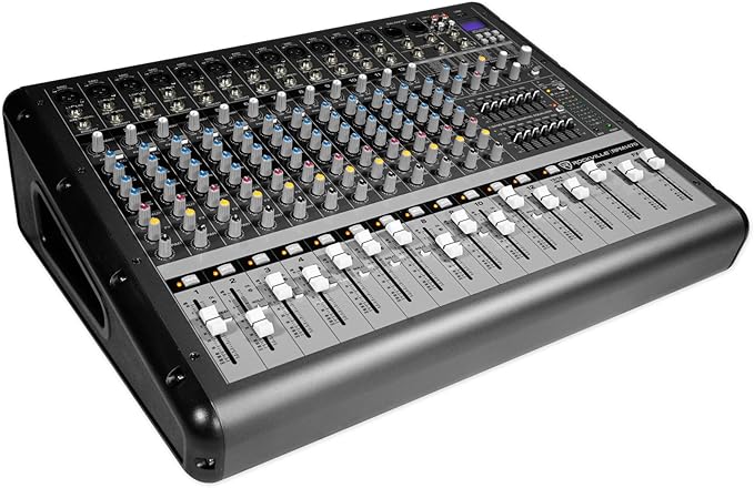 Rockville RPM1470 6000W Peak 14-Channel Powered Mixer, 750W RMS x 2 at 4 Ohm - Image 2