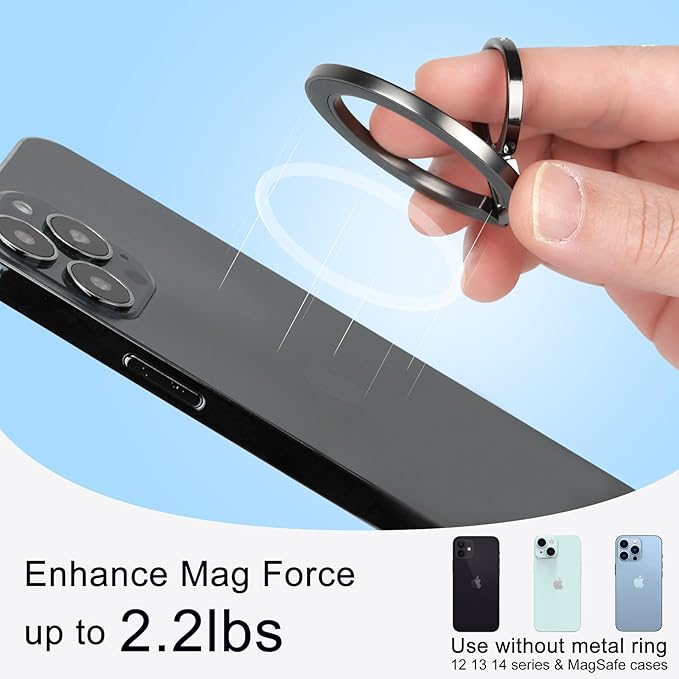 Magnetic Phone Grip for MagSafe, EI Sonador Magnet Phone Ring Holder, Compatible - Image 4