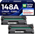148A Toner Cartridge Black 2-Pack Compatible by INKBAY