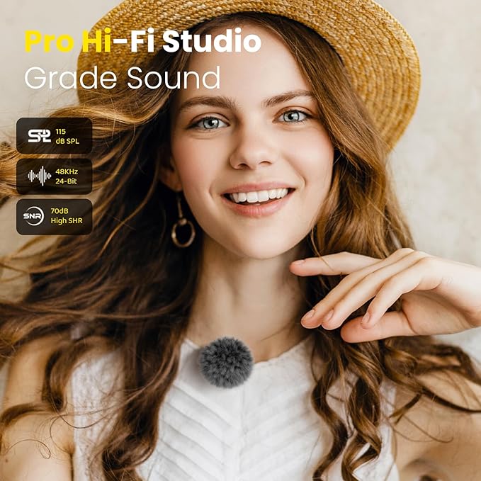 Wireless Lavalier Microphone for Type-C iPhone 15-16 iPad Andriod Series - Image 4