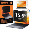 Magnetic Laptop Privacy Screen 15.6 Inch 16:9- Removable Anti-Glare Blue Light by BSPROTE