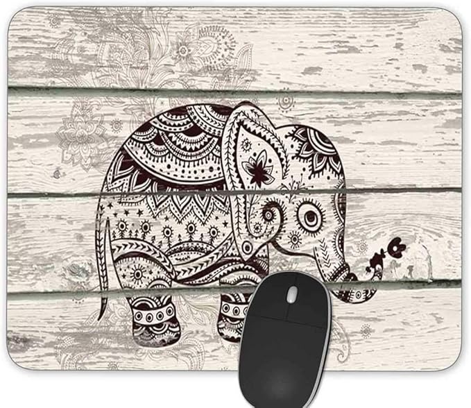Gaming Mouse Pad，Plank Elephant Rectangle Mouse Pad Size by Qien+BaiSei