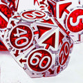RULE DND Dice - Metal Polyhedral Set, Large Role Playing, MTG RPG Dice by RULEDICE