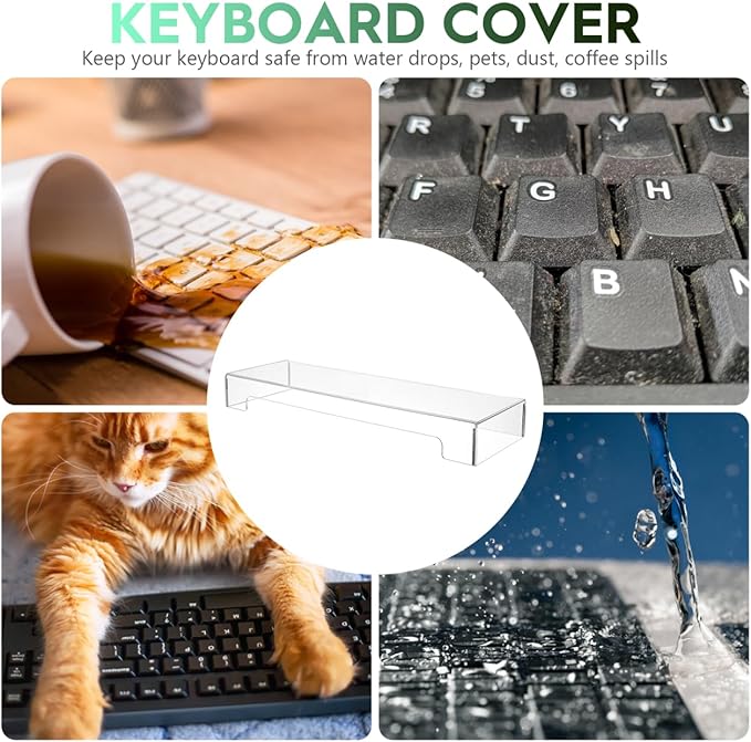 Gadpiparty Clear Keyboard Dust Cover Waterproof Acrylic Protector - Image 4