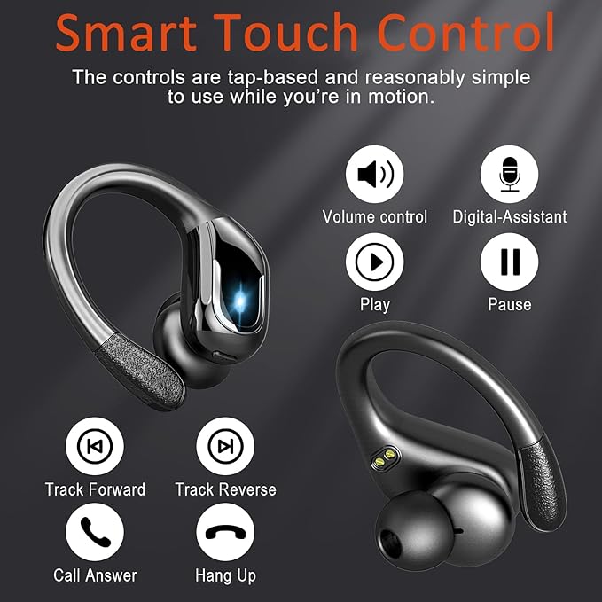 Ltinist Wireless Earbud, 75H Battery Over Ear Headphones - Image 7