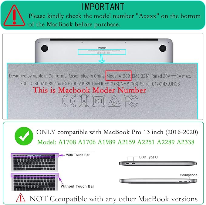 LanBaiLan Compatible for MacBook Pro 13‘’ - Image 2