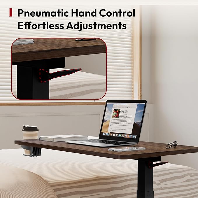 SANODESK Medical Adjustable Overbed Bedside Table - Image 6