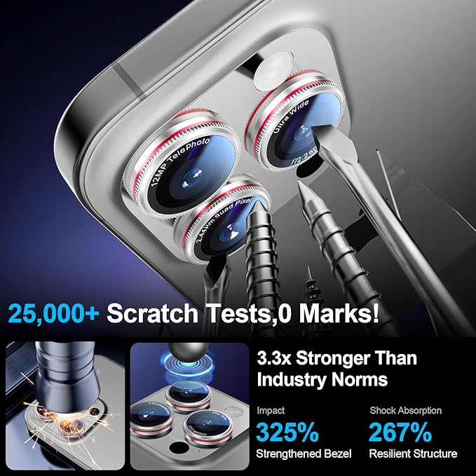 X-it 2 Pack Camera Lens Protector, Shatterproof Protection Anti-Scratch Ultra - Image 5