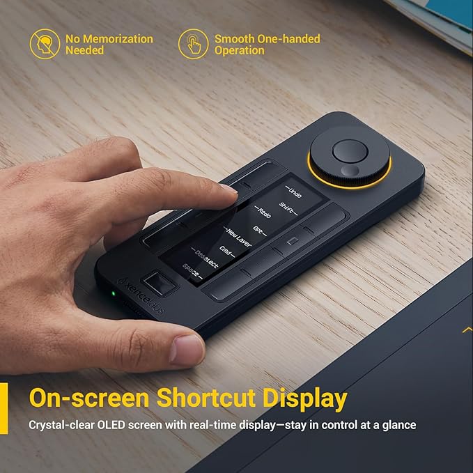 XENCELABS Quick Keys for PC, Drawing Tablet, Pen Display, OLED Display - Image 3