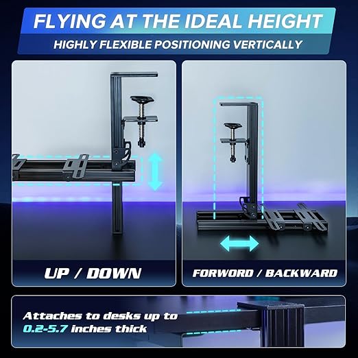 Hotas Mount, Joystick Mount, Aluminum Flight Stick Desk Mount - Image 4