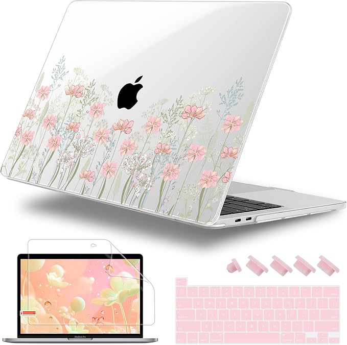 Case for MacBook Pro 13 inch with/Without Touch Bar, Hard Shell + Keyboard by WelcomeViseNewitems