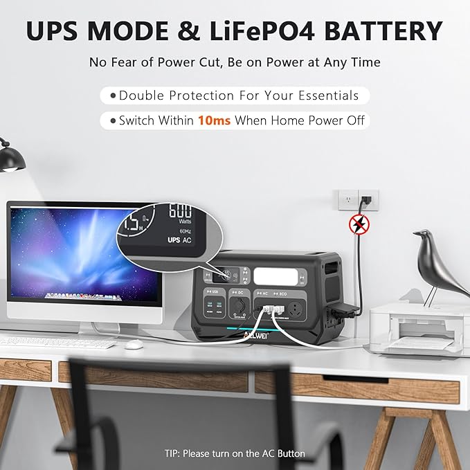 ALLWEI LiFePO4 Solar Generator 2400W - Image 6
