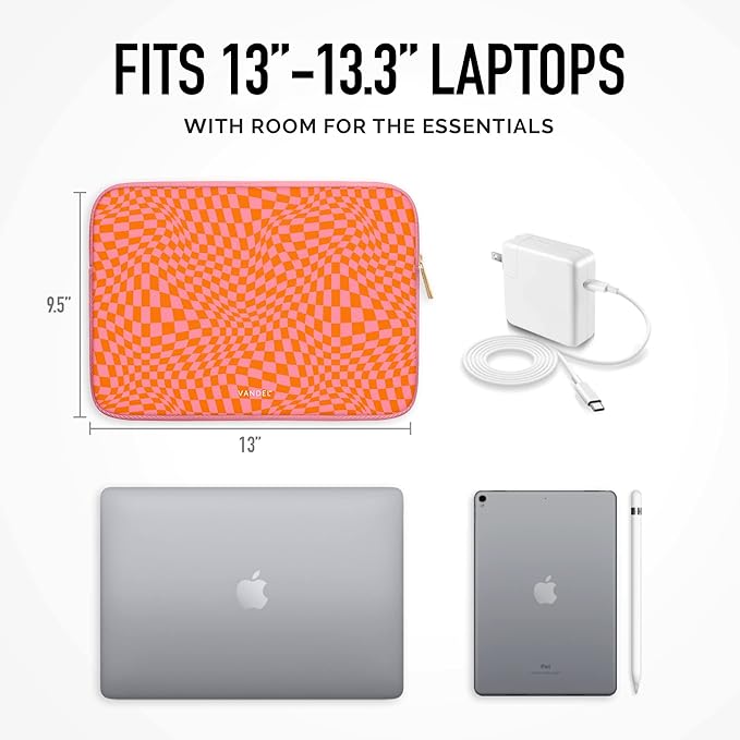Vandel MacBook Air 13 inch Laptop Sleeve, Fits 13-13.3 inch Laptops: Neoprene - Image 4