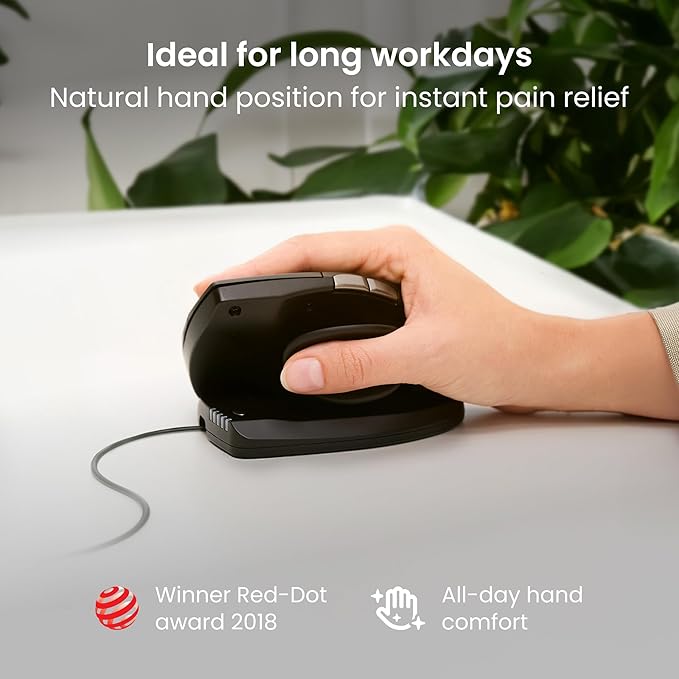 Contour Unimouse Ergonomic Vertical Mouse – Adjustable 35°-70° Angle, - Image 6