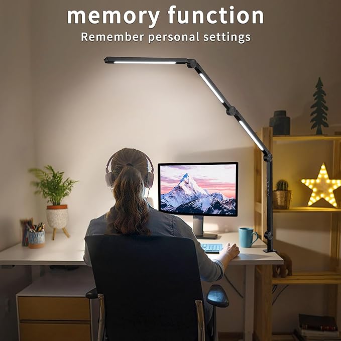 LED Desk Lamp with Clamp & Flexible Arm - Image 3