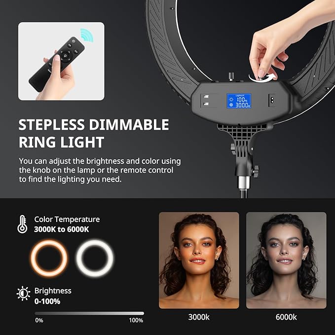 Aureday 22" Big Ring Light - Image 3