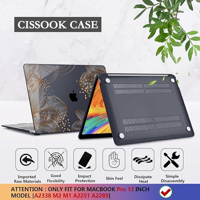 CISSOOK for MacBook Pro 13 inch Case 2025-2020 Release Model A2338 M1 M2 A2289 - Image 6