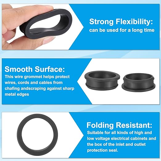 PATIKIL 48.6mm / 1-15/16 Inch Drill Hole, 1-11/16 Inch ID Rubber Grommets - Image 3