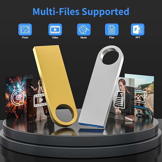 USB 3.0 Flash Drive 128GB 2 Pack, Wooolken High Speed USB 3.0 Thumb Drives - Image 3
