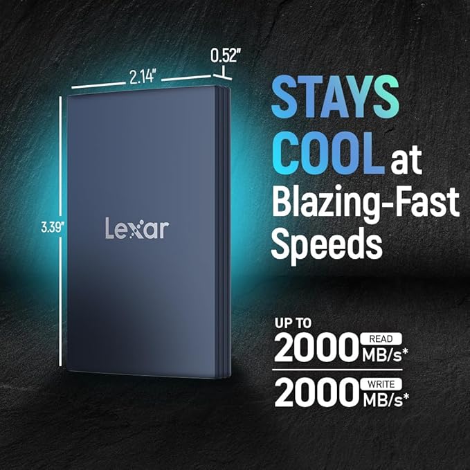 Lexar 2TB Armor 700 Portable SSD, USB 3.2 Gen 2x2, IP66 Water & Dust Resistance - Image 3