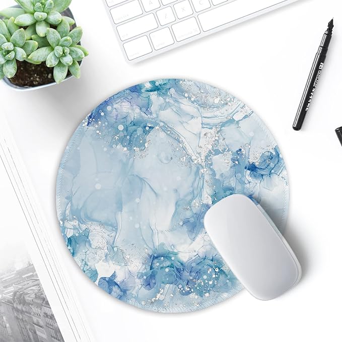 ITNRSIIET Round Mouse Pad with Stitched Edge Premium-Textured Waterproof - Image 7