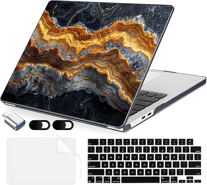 Compatible with MacBook Air 13.6 inch Case, M4 A3240/M3 A3113/M2 A2681 by MecBevia