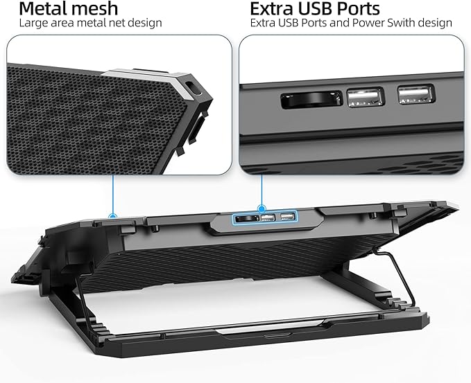 Upgrade Laptop Cooling Pad, Gaming Laptop Cooler - Image 3